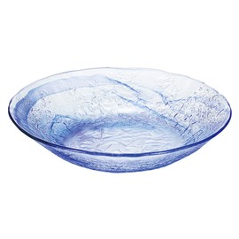 Toyo Sasaki Glass Ryuso Noodle Plate P-43312-F/B-JAN Made in Japan Dishwasher Safe Large Plate Noodle Plate Round Plate Dish Glass Plate Tableware