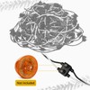 Partsam Double Male Bullet Plugs 2 Prong Continuous Wire Harness