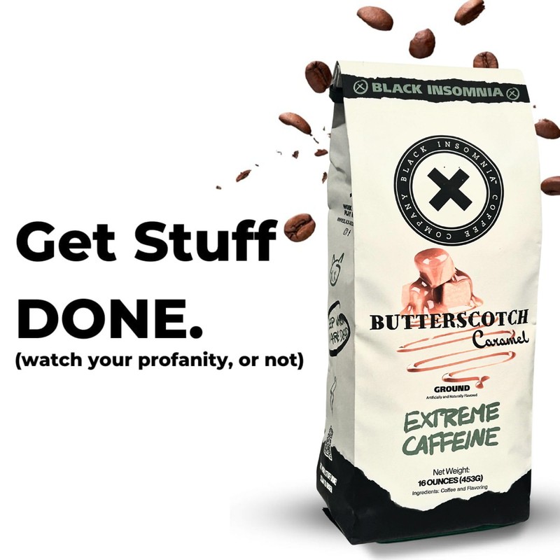 Black Insomnia Extreme Caffeine Coffee - World's Strongest Highly Caffeinated
