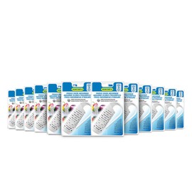 HUMYDRY® - Pack of 12 Natural Activated Charcoal Odor Eliminator Clips - For Refrigerator and Freezer - Fragrance-Free - Lasts 3 Months - Compact Design