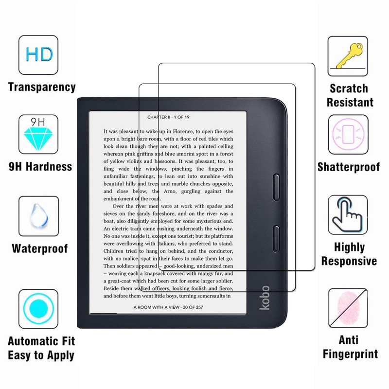 [2 Pack] JOYAUS Screen Protector for Kobo Libra 2 (7