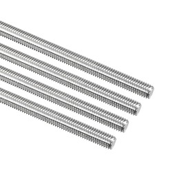 TA-VIGOR 4Pcs M8 x 300mm Fully Threaded Rod, 304 Stainless Steel Studding Rod Bar, Right Hand Threads Rods for Anchor Bolts, Clamps, Hangers and U-Bolts