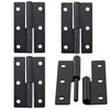 QOOWFEANIG 4 Pairs Black Lift-Off Hinges 2.5ins Stainless Steel Hinges