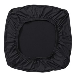 Black Office Chair Covers Elastic Removable Chair Cushion Protector Washable Seat Sleeve Full Wrap Computer Seat Cushion Cover Stretch Anti-Slip Desk Slipcovers for Rotating,Armrests,Swivel,Game Chair