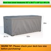 Deck Box Cover, Outdoor Large Storage Box Cover 130 Gallon