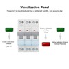 Dual Power Manual Transfer Switch DIN Rail Mount 3P Interlock