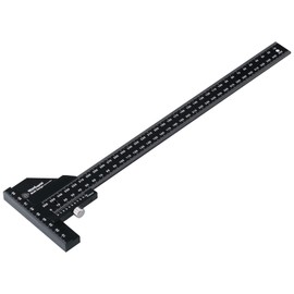 Woodraphic Scriber Gauge 300mm – CNC Metric Measuring Ruler, Marking Gauge, Layout Square, Woodworking Thickness Tool for Joinery, Cabinetry, DIY and Furniture Making (New Version)
