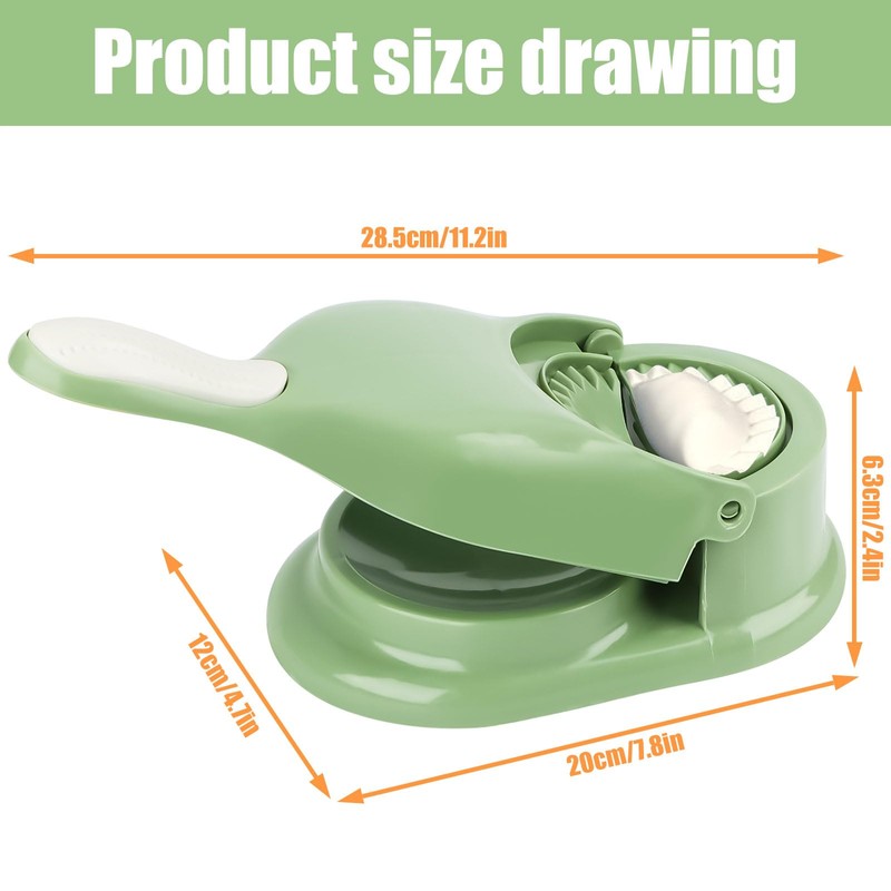 Byffoer Dumpling Maker, Dumpling Maker, 2-in-1 Dumpling Shape Printing Dumpling