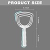 BOLEXION White Poly Bone Dust Scraper, Meat & Fish Scraper,