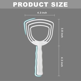 BOLEXION White Poly Bone Dust Scraper, Meat & Fish Scraper, 2 Pack