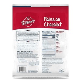 La Boulangere Pains Au Chocolat, Chocolate Croissants, Individually Wrapped, 16-Count (Pack of 1)