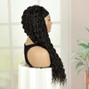 Creamily Black Curly Headband Wig for Black Women, Long Curly