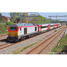 Hornby R40190 Transport for Wales, Mk4 DVT, 82229-Era 11 Coach, Grey