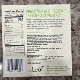 Nutrisystem 7 Nutrisystem Prosync Peanut Butter Chocolate Bar 7ct Box BB 1/2026 lot of 5 box