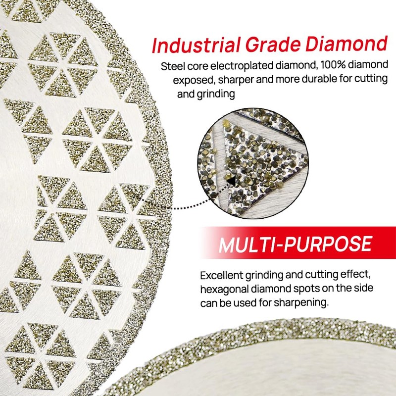 DT-DIATOOL Diamond Cutting and Grinding Disc 115mm x M14 Thread