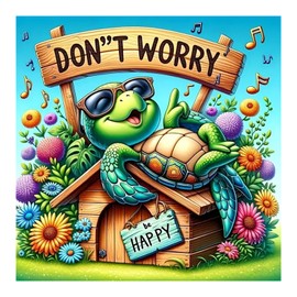 Diamond Painting Kits for Adults, DIY Turtle Diamond Art Kits Full Round Drill Gem Art Diamond Dots for Home Wall Art Decor 12×16inch 30×30cm