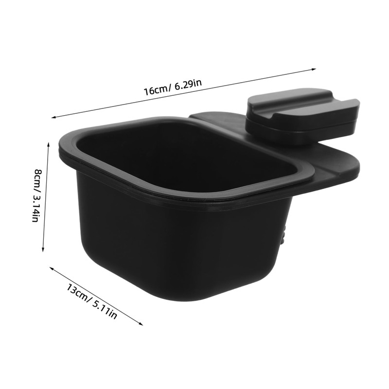 Alipis Rotating Mini Trash Can Compact Desk Clip Waste Bin