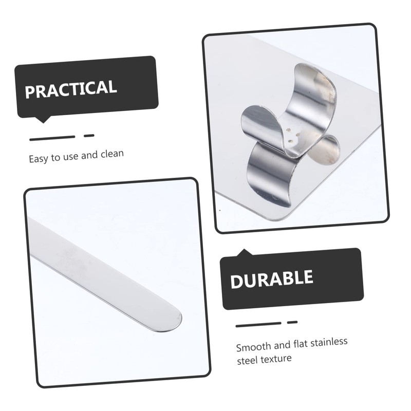 IWOWHERO 2-Piece Stainless Steel Makeup Mixing Palette and Spatula Set