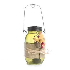 Bulk Case of 12 Fall Harvest Mason Jar Tea Light Candle Holder for Holiday Decorations and Crafting