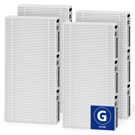 SAKEGDY 4 Pack True HEPA Replacement Filter Compatible with Honeywell Filter G for HPA030/HPA080/HPA180 Series, Part No. HRF-G1, HRF-G2