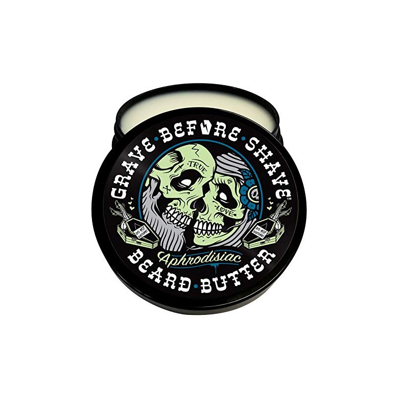Grave Before Shave Leather/Cedar-wood scent Beard Conditioning Butter 4 oz.