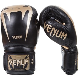 Venum Giant 3.0 Boxing Gloves Nappa Leather-Black/Gold - 16OZ
