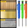 Sabary 10 Pcs Solid Carpenter Pencils with 60 Pcs 2.8mm