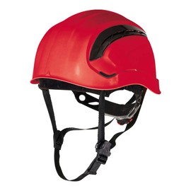 Delta Plus Granite Wind - Working at Height ABS Helmet Vented with Rotor Adjustment - Red - Adjustable