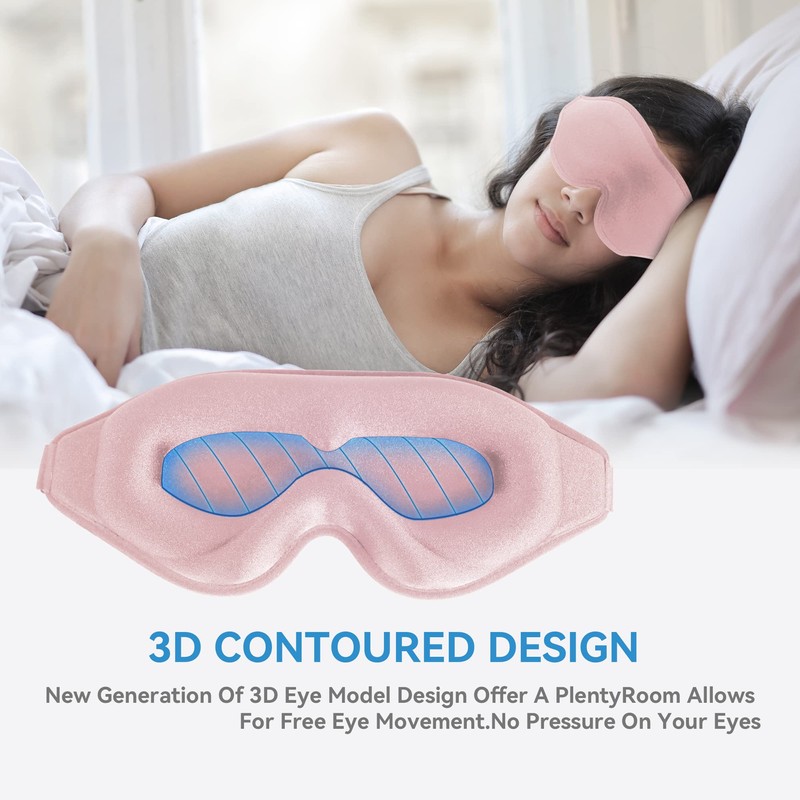 Sleep Mask for Men Women,Upgraded 3D Deep Contoured Eye Covers