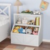 IDEALHOUSE Kids Bookshelf and Toy Storage, Wooden Toddler Bookcase Cabinet