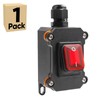 Inline Cord Switch IP67 Waterproof with DC 12V-24V Red LED