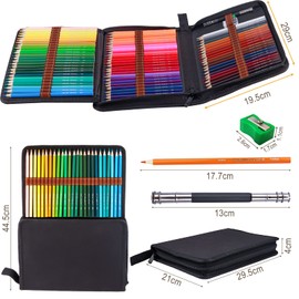 Frasheng 72 Colouring Pencils Set, Colouring Pencils Drawing Pencil Set with Sharpener, Eraser and Pencil Extender, Ideal for Creative Painting, for Artists, Beginners, Adults and Children
