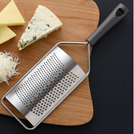 Ernest A-77752 Grater, Cheese Sharpener, Made in Japan, 2 Way, Coarse & Fine Grater, Cheese, Garlic Condiment, Dishwasher Safe (Softly Sharpened by Senka), Popular Brand of Major Restaurants A-77752 Tsubame Sanjo Silver Single Item