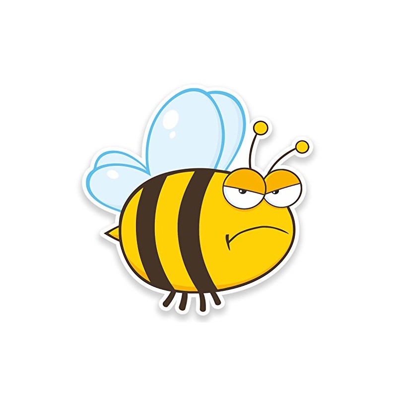 2 x Honey Bee Sticker Car Bike Laptop Helmet Roller