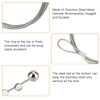 OOTSR 2Pcs Photo Hanging Wire and 24Pcs Mini Magnets, 1.5m(4.9ft)