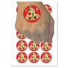 Deliciously Kawaii Chibi Pizza Slice Temporary Tattoo Water Resistant Fake