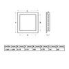 VONLIS V_22307 10 x 10 cm Inspection Flap Maintenance Door,