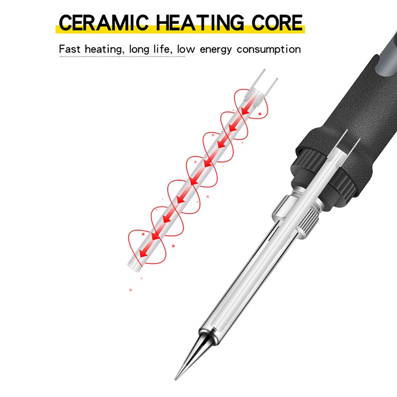 Soldering Iron Digital Display Electronic Soldering Iron Portable Adjustable Temperature