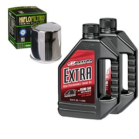 RAD Powersports Oil Change Kit For Polaris 2005 Scrambler 500 4X4 Synthetic 15W-50