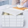 Afromy 4 Pack Stackable Dough Proofing Container with Lid, Plastic