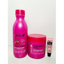 Alea Colored Hair Shampoo 500 Ml and Mask 400 Ml with Pomegranate Extract "Free Starry Lipgloss 10 Ml"