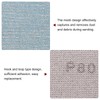 sourcing map 15pcs Mesh Sanding Sheets 80 Grits 2.8" x