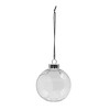 Creative Hobbies Clear Plastic Ornament Balls, Open Front with Flat