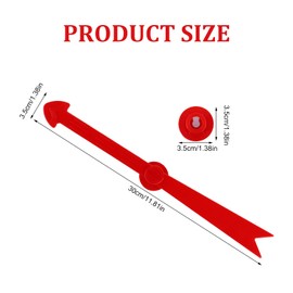 Large Arrow Spinner, Game Spinners for Classroom with Suction Cup Teaching Tools for Classroom Activities Game Board Spinner Arrow for Home School (Red)