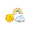 TH Set of 3 Tiny Mini Cute Little Sun Cloud