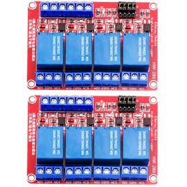 4 Channel 12V Relay Module with Optocoupler High or Low Level Trigger Expansion Board(2PCS) (4 Channel 12V Relay, 4 Channel 12V Relay)