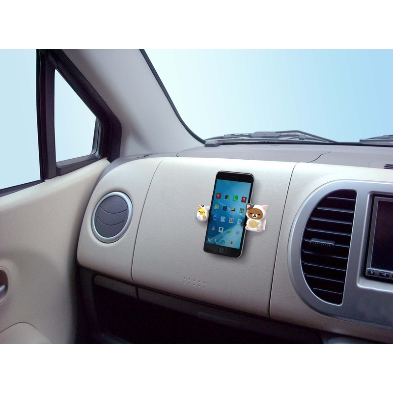 明邦 車載ホルダー スーパースマホキャッチ リラックマ ねこRK257