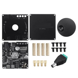 Fasizi 50wx2 mini bluetooth 5.0 wireless audio power digital amplifier board stereo amp 3.5mm aux usb
