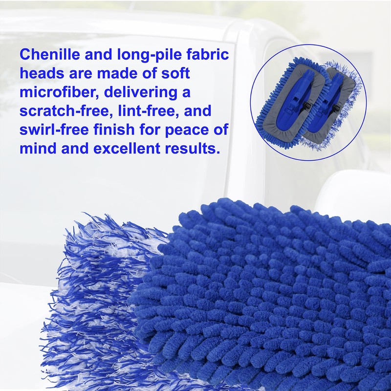 Chenille Blue Mop
