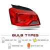 JSBOYAT Halogen Tail Light Fits for 2014-2020 Chevy Impala Outer